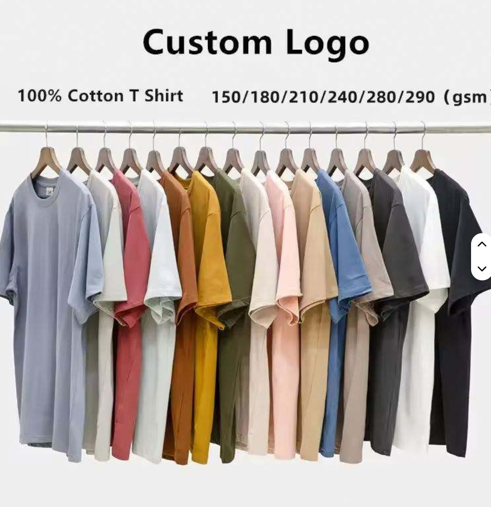 Custom logo summer tee shirts for men and women